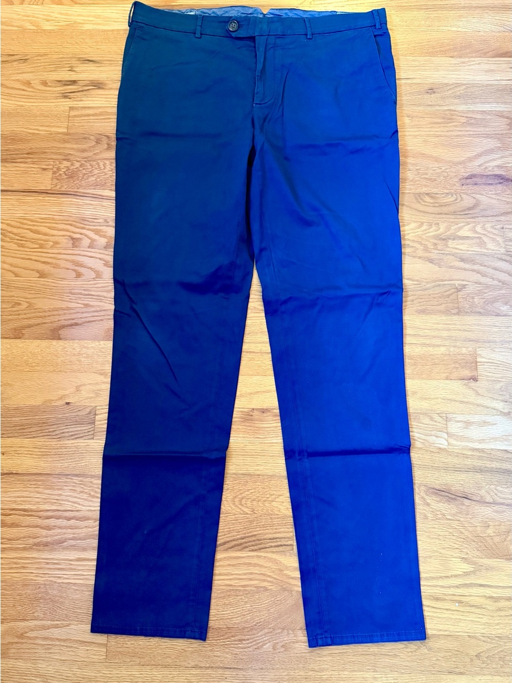 Brunello Cucinelli Navy Slim Chinos Size 52